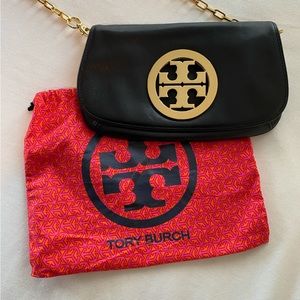 Authentic New Condition Tory Burch Reva Clutch Crossbody